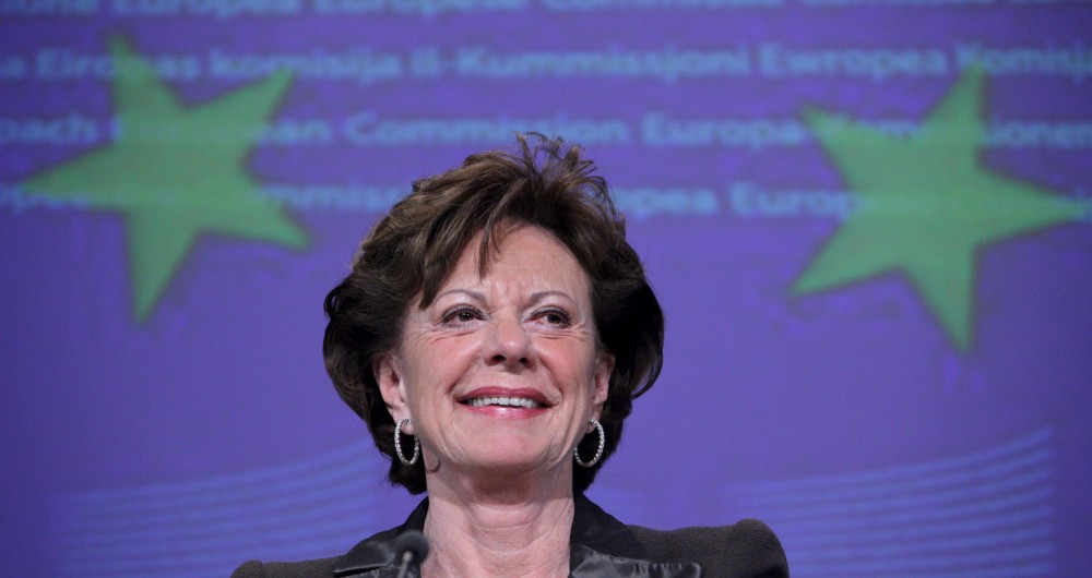 European commissioner for competion, Dutch, Neelie Kroes