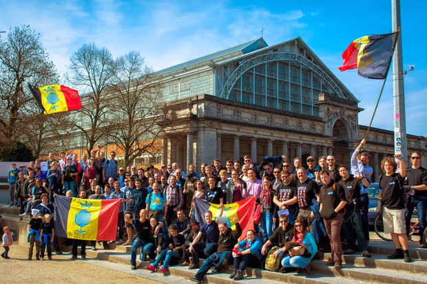 "La Resistance Belge lors de l'Anomaly organisée par Google à Bruxelles, le 29 mars dernier "© DR