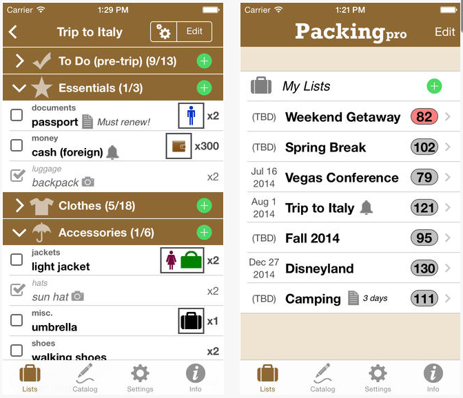 packakinglist