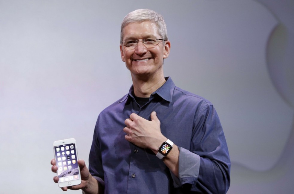 Le CEO d'Apple Tim Cook lors de la keynote - Crédit photo: AFP