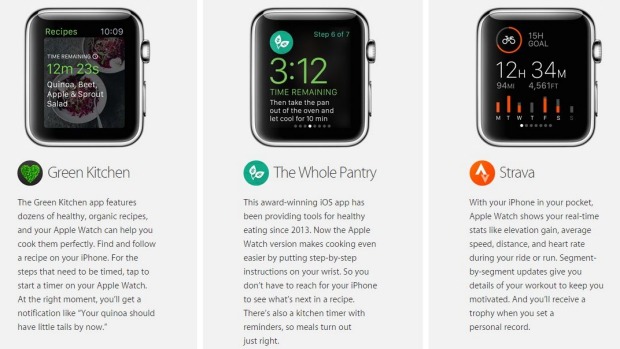 Capture d'écran du site d'Apple.