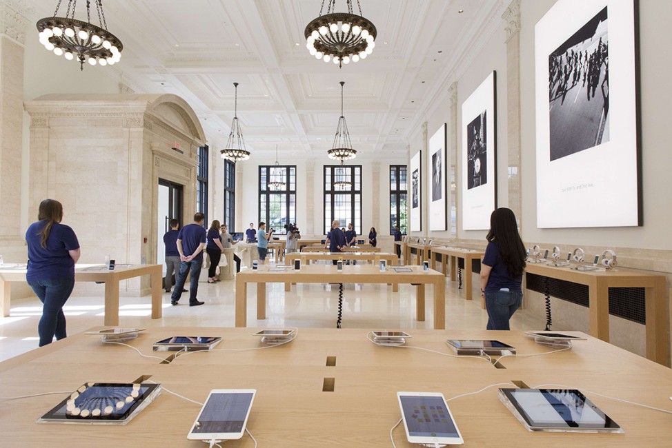 Apple Store Embracing The Old