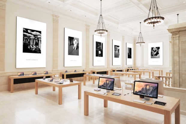 L'intérieur du nouvel Apple Store new-yorkais. - © DR