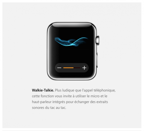 La fonction en question sur le site d'Apple. - © DR