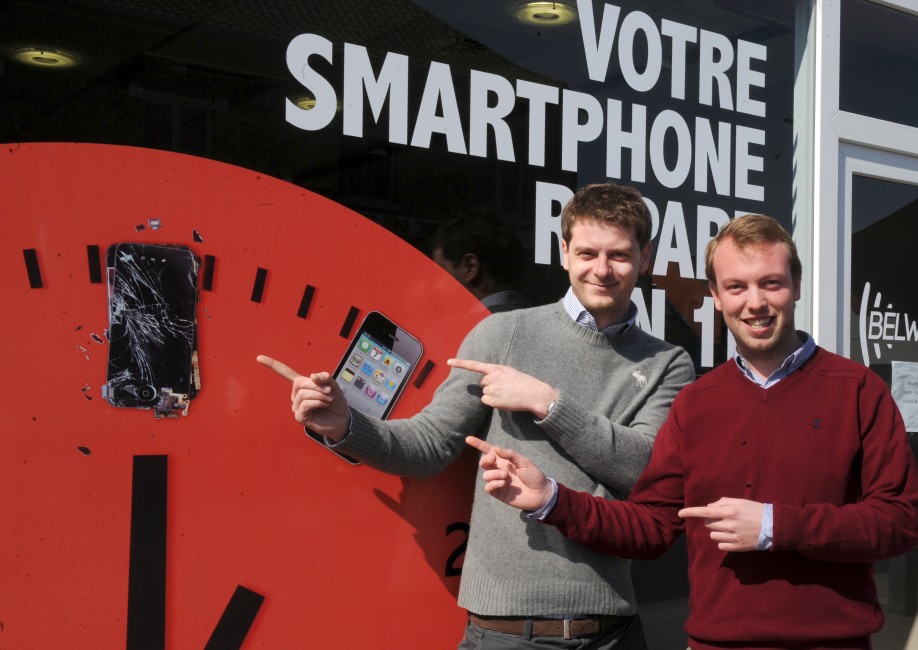 Lionel De Clercq et Arnaud Percy, co-fondateurs de Belwatech - Crédit photo : René Brevy / Le Soir