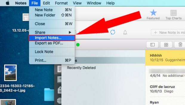 Fonction-Import-Apple-Notes