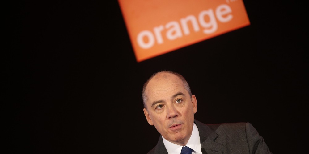 France Telecom Orange Chief Executive Stephane Richard attends the company's 2013 annual results presentation in Paris