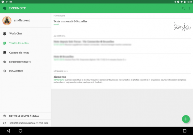 L'application Evernote. - © DR