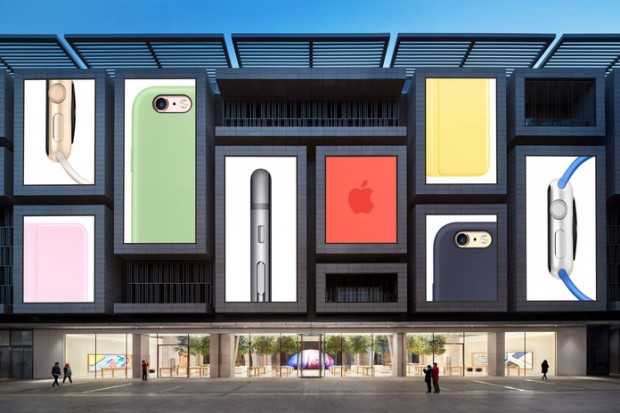 Le nouvel Apple Store de Tianjin. - © DR