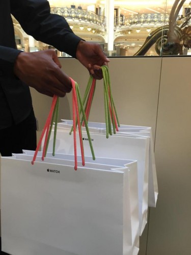 Les sacs de l'Apple Watch. - © DR