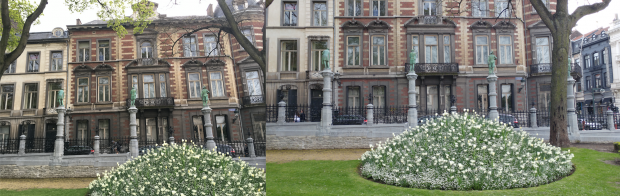 L'iPhone 6s Plus à gauche, le LG G5 à droite. (aucun recadrage ni retouche). - © DR