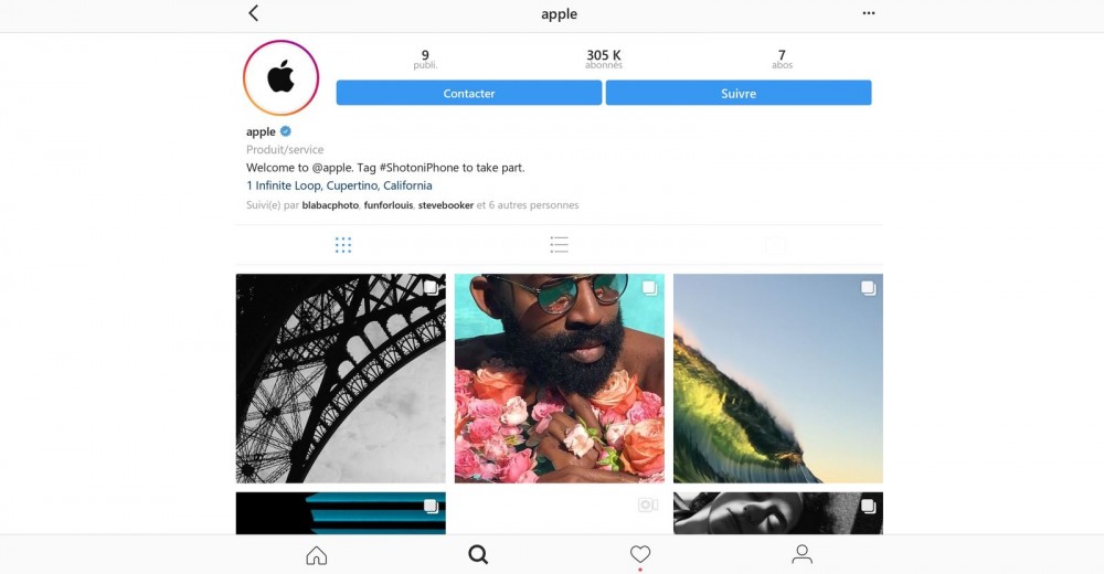 instagram apple