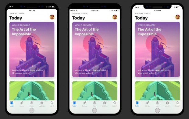 affichage App Store iPhone 8