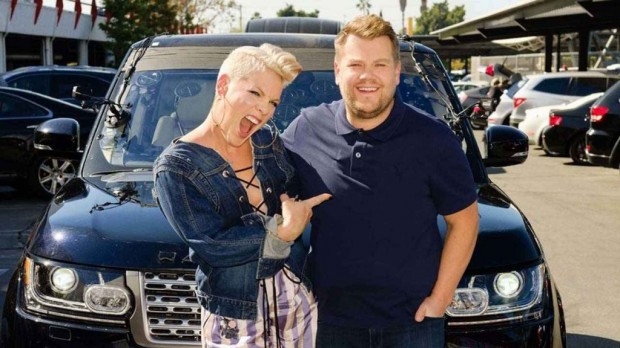 Pink et James Corden.