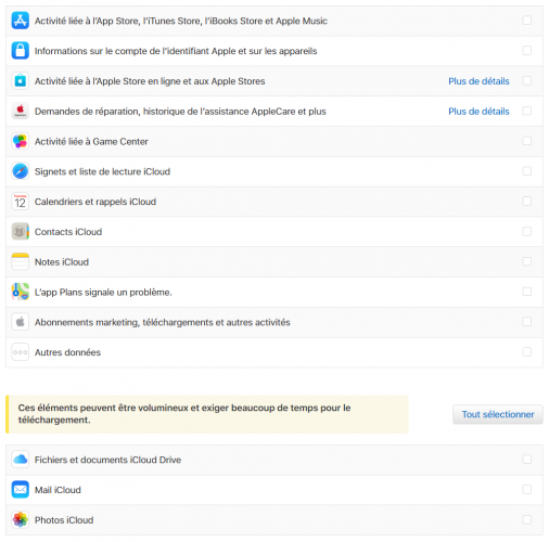 Apple-Données et confidentialité