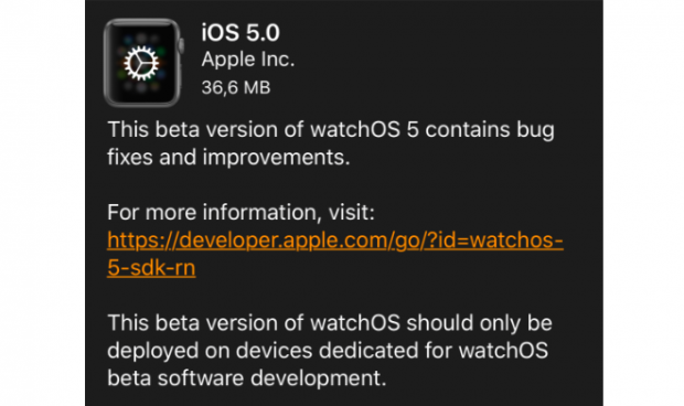 Apple Watch iOS 5
