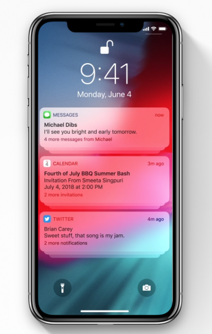 notifs ios12