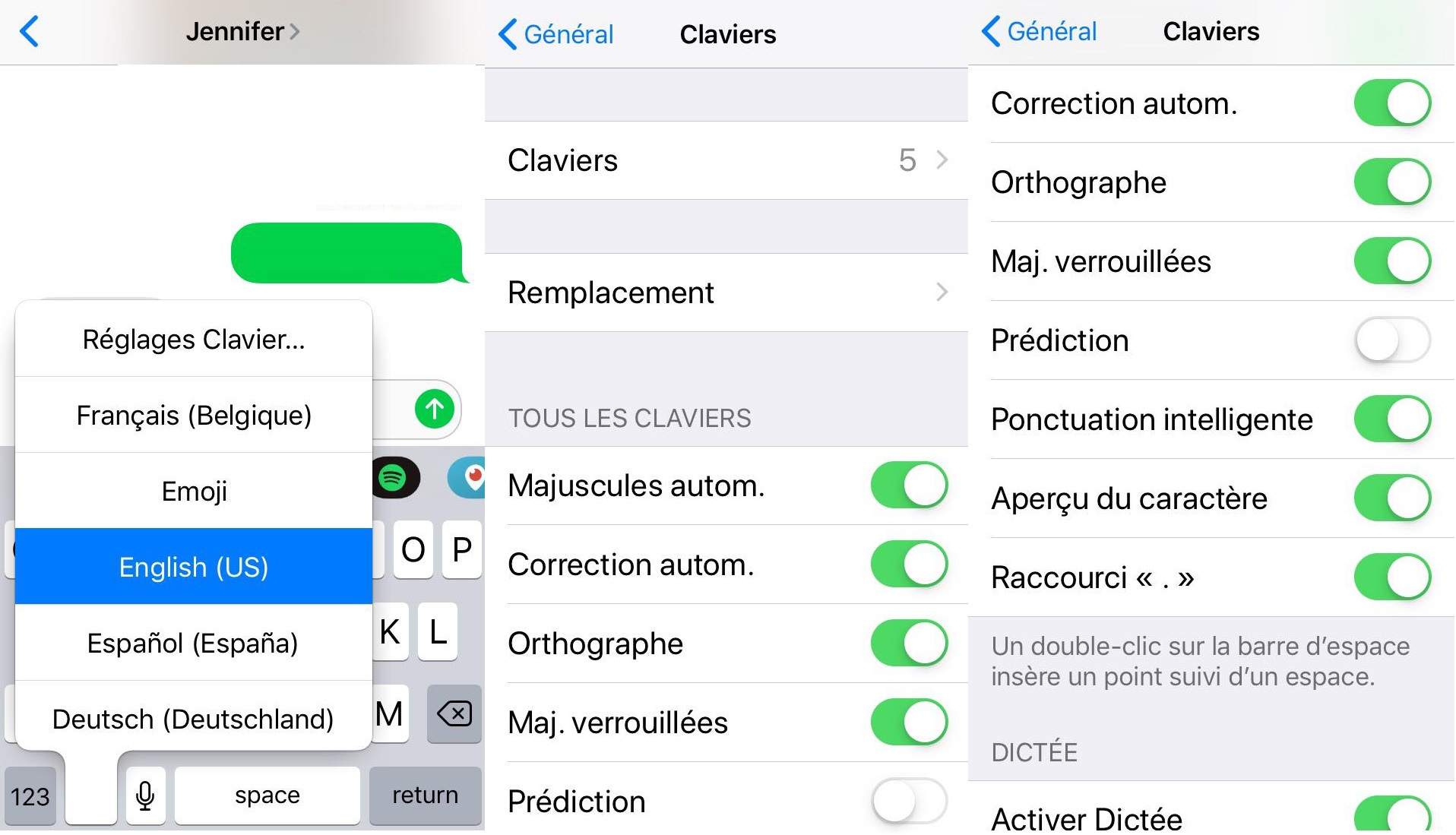 Comment désactiver la suggestion de texte et l’autocorrect sur iPhone Belgium iPhone