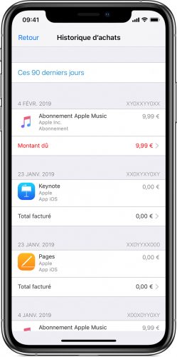 Demander un remboursement pour des apps ou des contenus achetés