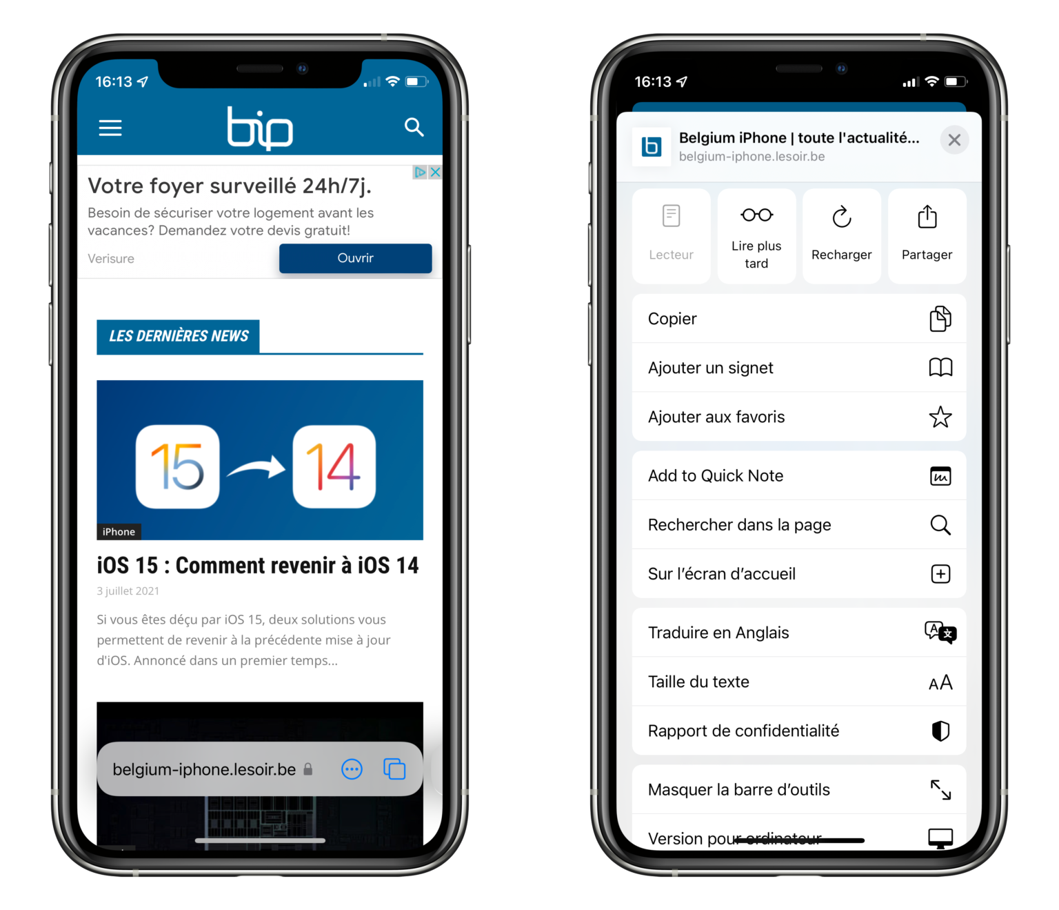 Pourquoi Safari Ne Peut Pas Ouvrir La Page Safari : les nouveautés à mémoriser dans iOS 15 - Belgium-iPhone