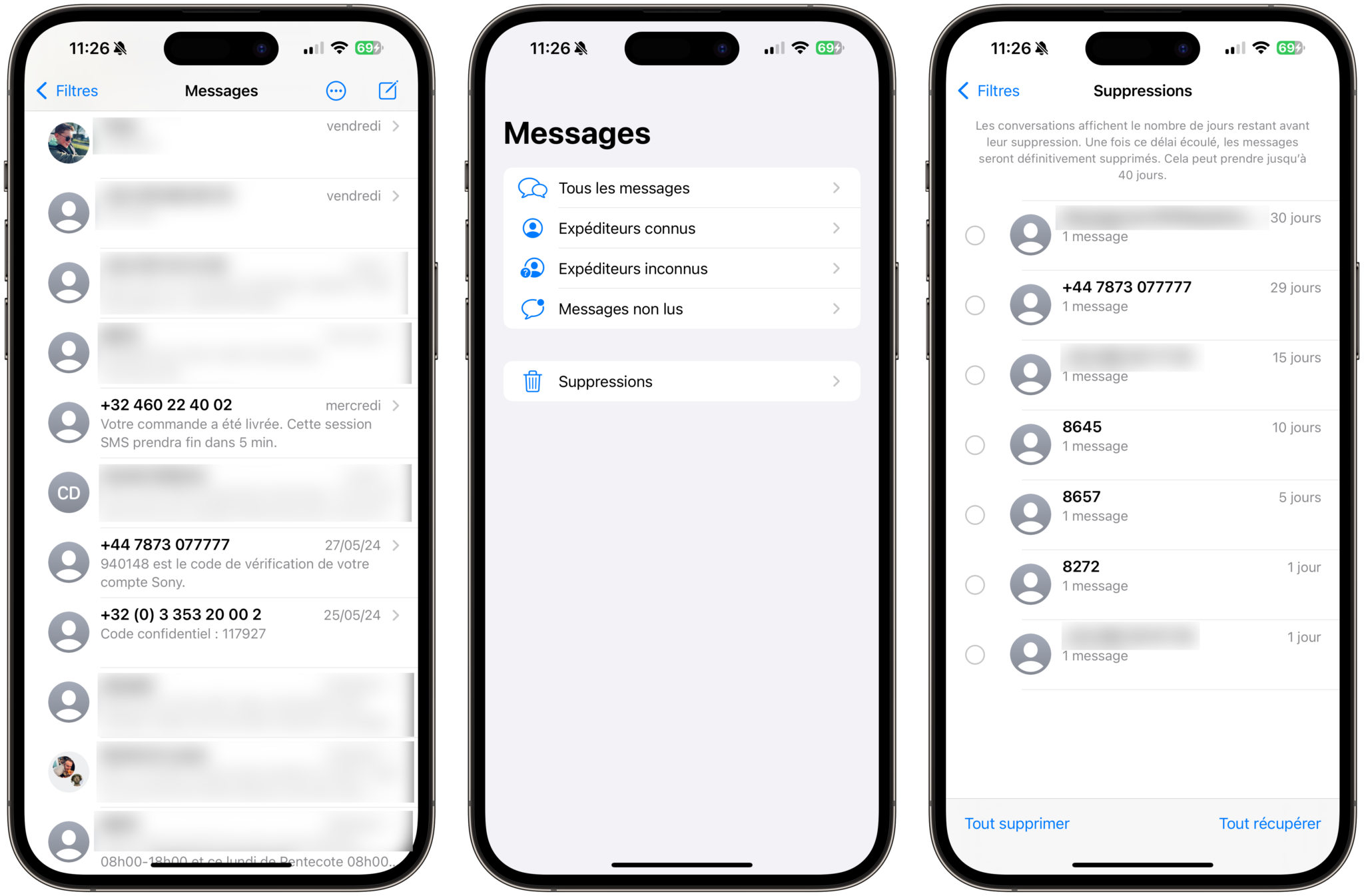 Comment retrouver des messages supprimés sur iPhone Belgium iPhone
